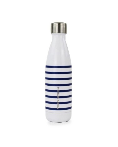 Bouteille isotherme 500 ml mariniere bleu marine