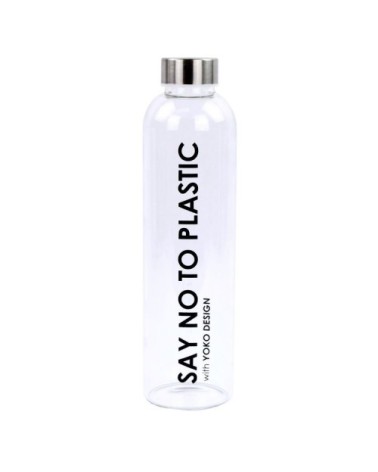 Bouteille en verre 750 ml say no to plastic