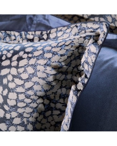 Taie d'oreiller satin bleu foncé 65x65 cm