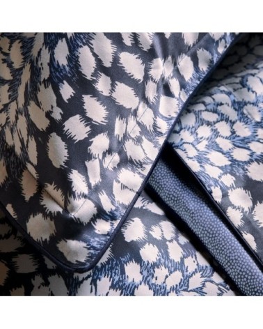 Taie d'oreiller satin bleu foncé 65x65 cm