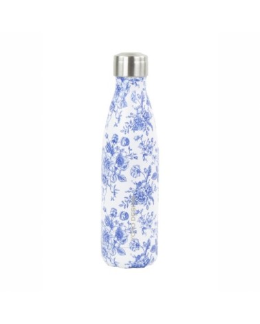Bouteille isotherme - 500 ml - Toile de Jouy bleu