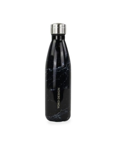 Bouteille 500 ml isotherme marbree noire
