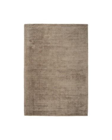 Tapis moderne fait main en Viscose Taupe 80x150 cm