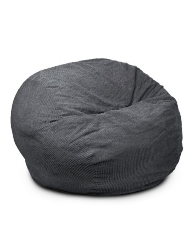 Pouf lit convertible 2en1 gris foncé