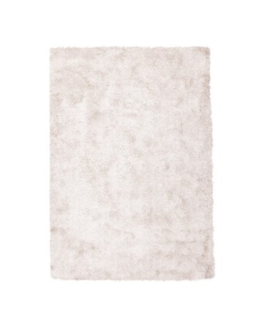 Tapis shaggy en Polyester Blanc cassé 80x150 cm