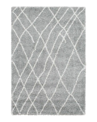 Tapis style berbère gris anthracite tout doux 160x230