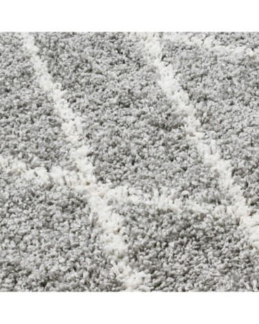 Tapis style berbère gris anthracite tout doux 160x230