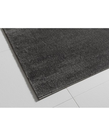 Tapis moderne uni doux anthracite 120x170