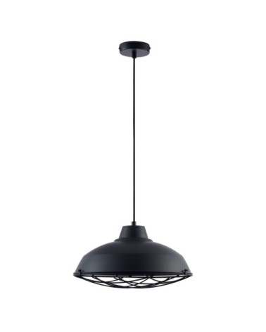 Suspension filaire en métal noir