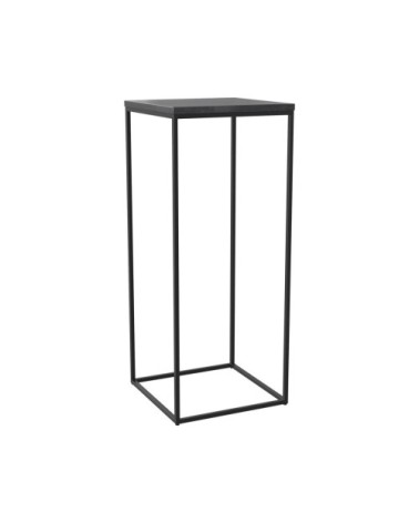 Sellette noire en marbre et pieds en métal