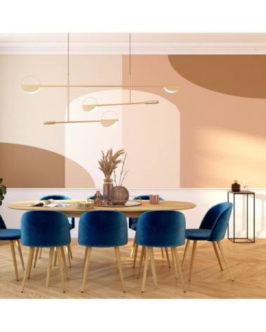 Sellette noire en marbre et pieds en métal