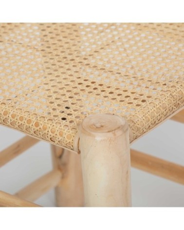 Petit tabouret en cannage
