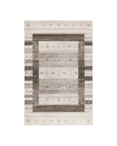 Tapis ethnique berbère en polypropylène gris 133x200