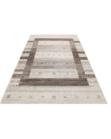 Tapis ethnique berbère en polypropylène gris 133x200