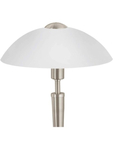 Lampe en métal argenté