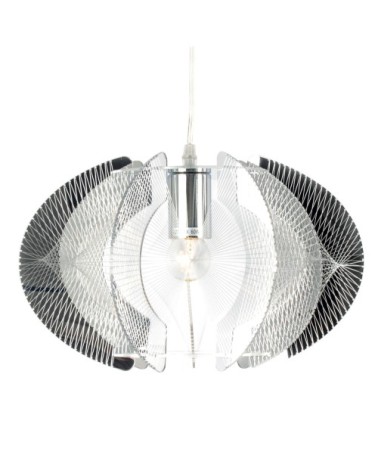 Suspension en pvc argenté