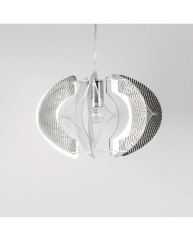 Suspension en pvc argenté