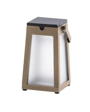 Lampe baladeuse et lanterne extérieur en métal beige