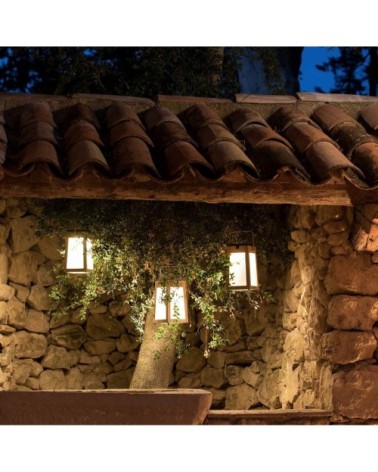 Lampe baladeuse et lanterne extérieur en métal beige