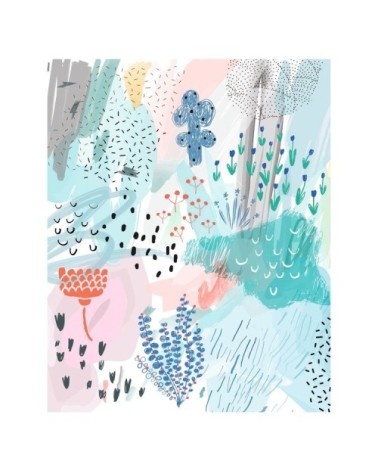 Poster en papier multicolore 40x50 cm