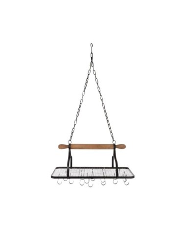 Etagère de cuisine suspendue avec crochets