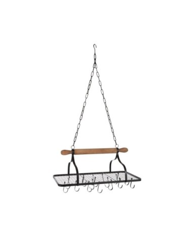 Etagère de cuisine suspendue avec crochets