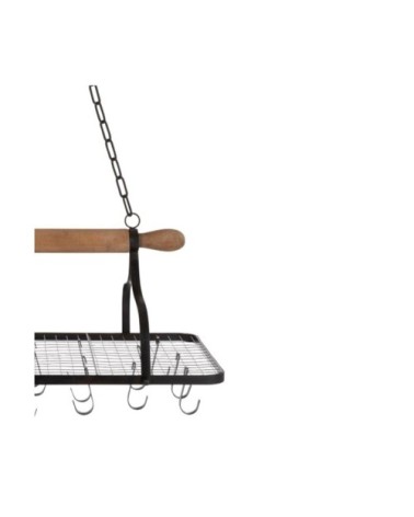 Etagère de cuisine suspendue avec crochets