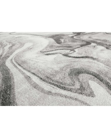 Tapis motif marbre nuances de gris pour salon, chambre 290x200