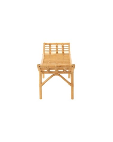 Banc moderne 120cm en rotin naturel
