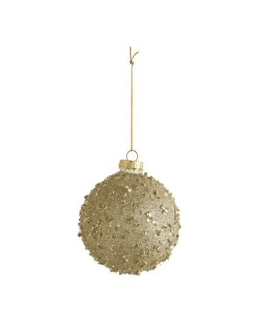 Coffret de 3 boules décoratives comète pailletées en verre