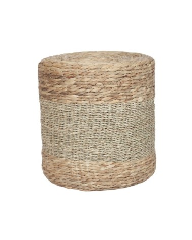 Pouf rond en fibre naturelle D40 cm