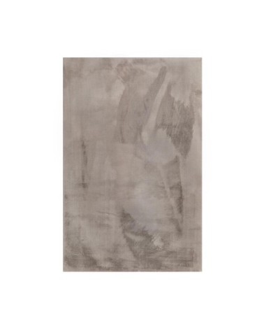 Tapis uni design en polyester argenté 200x290