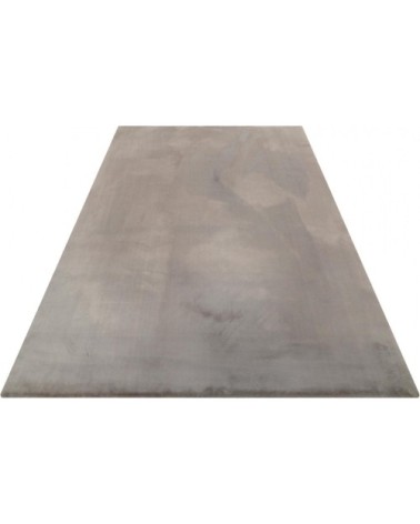 Tapis uni design en polyester argenté 200x290
