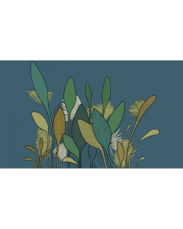 Papier peint panoramique végétal 340 x 250  vert