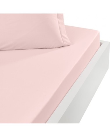 Drap housse en percale de coton Poudre 200x200 cm