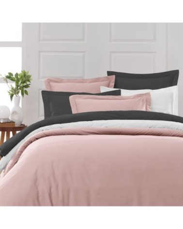 Drap housse en percale de coton Poudre 140x190 cm