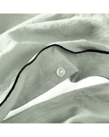 Housse de couette 260x240 cm Tilleul et bourdon noir en Lin