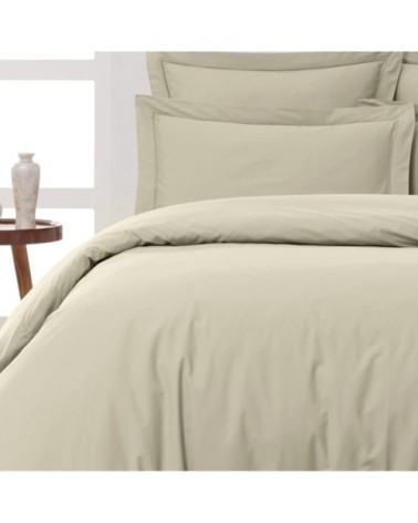 Drap plat en percale de coton  ficelle 180x290 cm