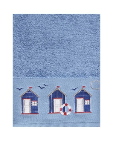 Drap de bain cabine 21 cobalt 70x140 cm