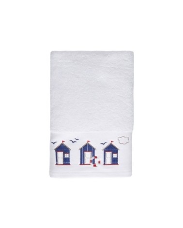 Drap de bain cabine 21 blanc 70x140 cm