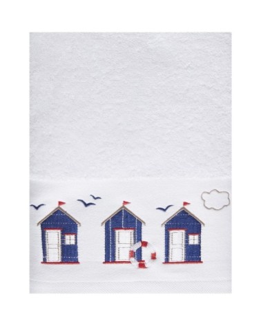 Drap de bain cabine 21 blanc 70x140 cm