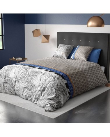Parure de couette 100% coton 57 fils imprimée 260x240cm 2 taies