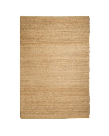 Tapis en jute et coton beige 350x250