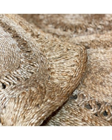 Tapis rectangulaire en jute tissé à la main 220cm