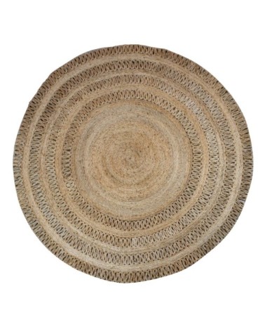Tapis rond en jute tissé à la main 220cm