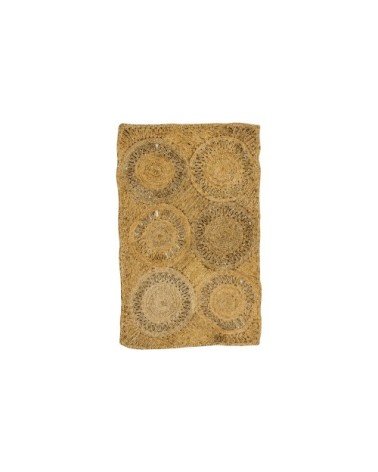 Tapis rectangulaire en jute tissé à la main 150cm