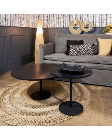 Tapis rond en jute tissé à la main 140cm