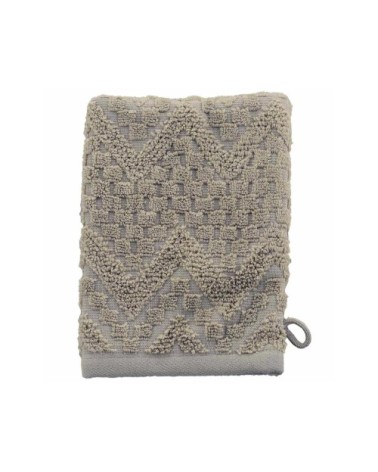 Lot de 2 gants de toilette en coton biologiqu corde 16x22 cm