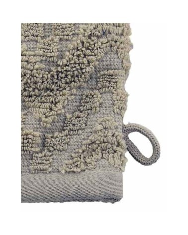 Lot de 2 gants de toilette en coton biologiqu corde 16x22 cm