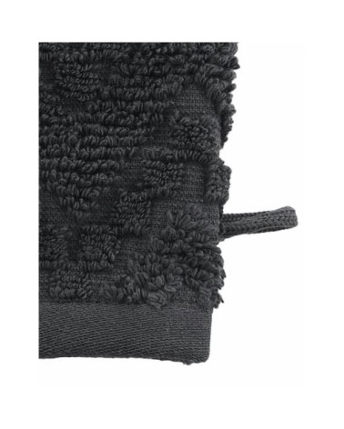 Lot de 2 gants de toilette en coton biologiqu carbone 16x22 cm